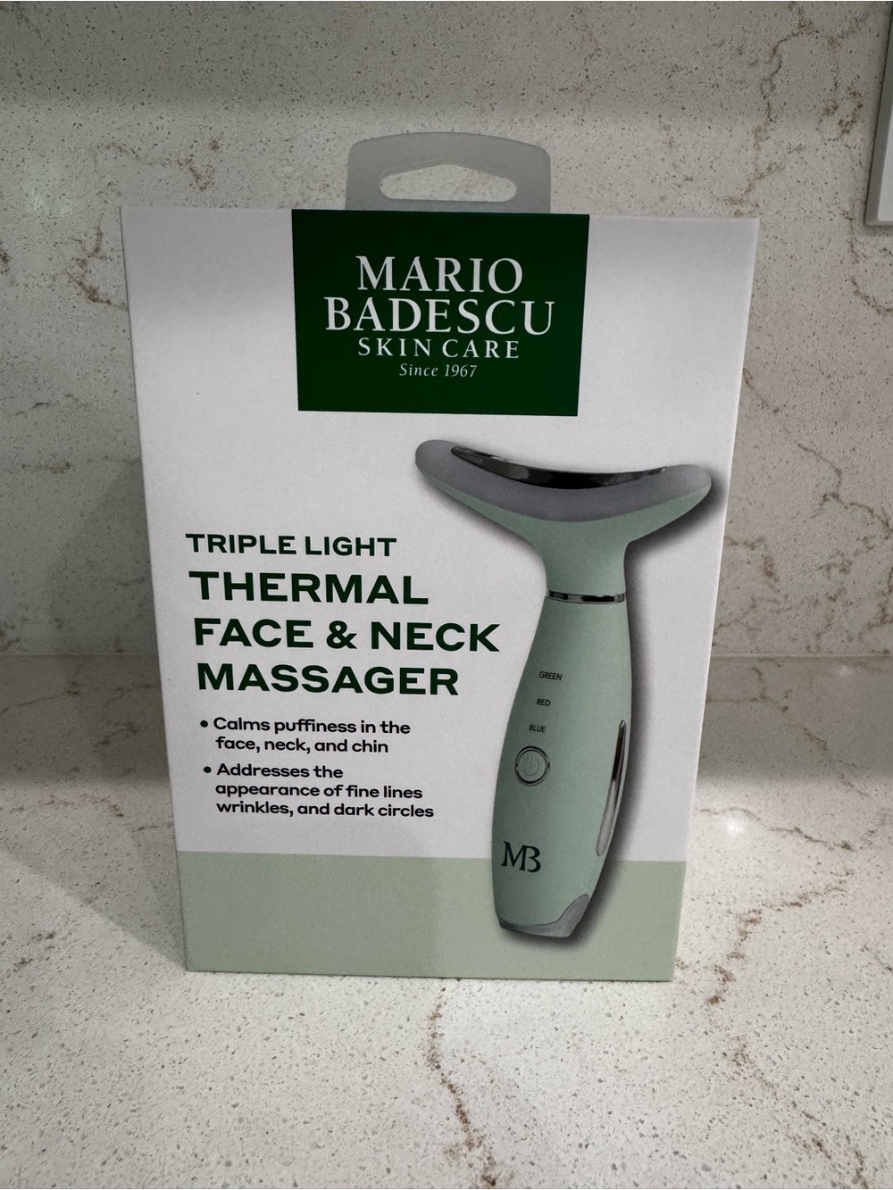 Mario Badescu Sage Green Triple Light Thermal Face & Neck Massager